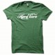 Tee shirt Hard Core Blanc/Vert Bouteille