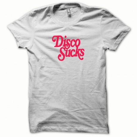 Tee shirt Disco Sucks rouge/blanc