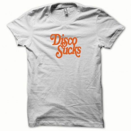 El disco chupa la camiseta naranja / blanco