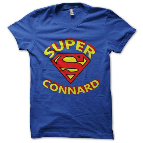 tee shirt Super connard blue