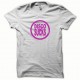 Tee shirt Disco Sucks rose/blanc