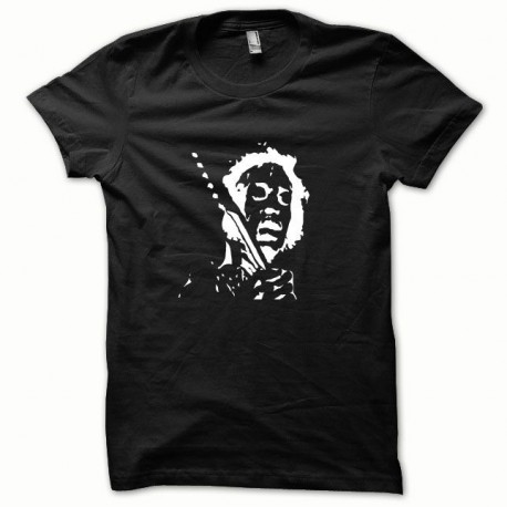 Tee shirt Jimi Hendrix blanc/noir