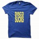 Tee shirt Disco Sucks jaune/bleu royal