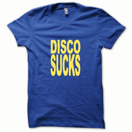 El disco chupa la camiseta amarilla / azul royal