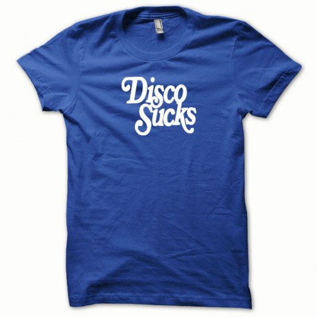 Disco Sucks t-shirt white / royal