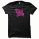 Tee shirt Disco Sucks rose/noir