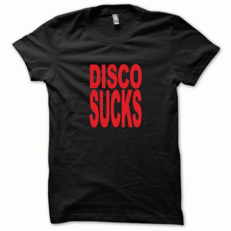 Tee shirt Disco Sucks rouge/noir