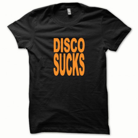 El disco chupa la camiseta naranja / negro