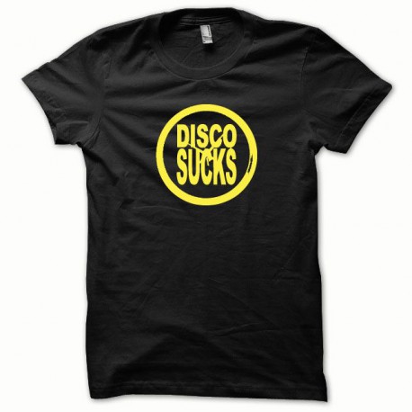 Disco Sucks t-shirt yellow / black