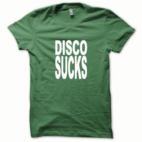 El disco chupa camiseta blanca / verde botella