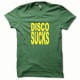 Tee shirt Disco Sucks jaune/vert bouteille