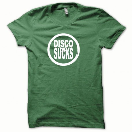 El disco chupa camiseta blanca / verde botella