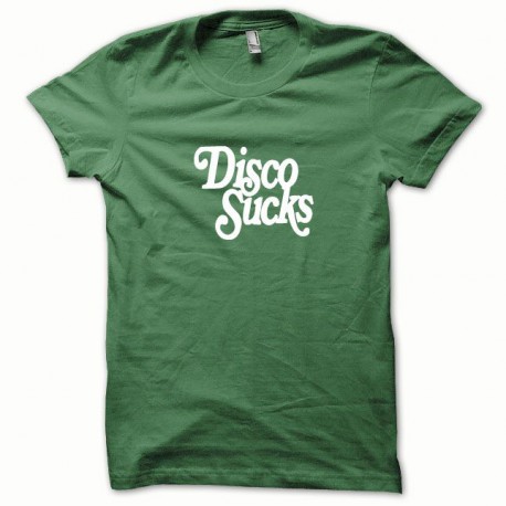 El disco chupa camiseta blanca / verde botella