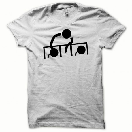 Camisa de DJ en negro trabajo / blanco
