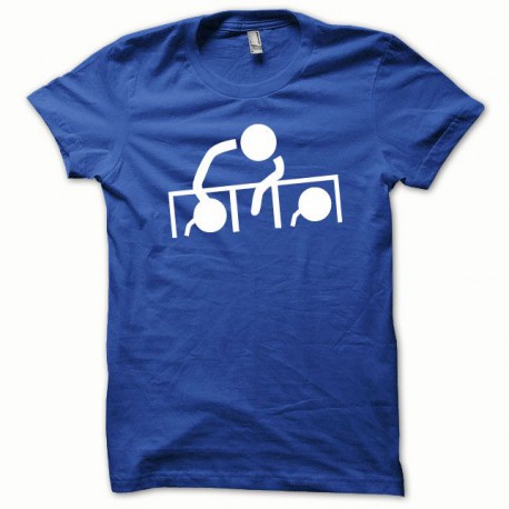 Dj at work shirt white / royal