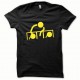 Tee shirt Dj at work jaune/noir