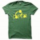 Tee shirt Dj at work jaune/vert bouteille