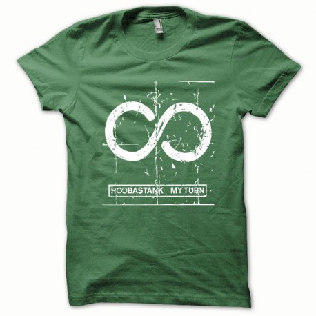 Tee shirt Hoobastank blanc/vert bouteille