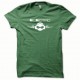 Tee shirt Electro blanc/vert bouteille