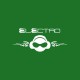 Tee shirt Electro blanc/vert bouteille