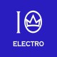 Tee shirt Electro blanc/bleu royal