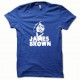 Tee shirt James Brown blanc/bleu royal