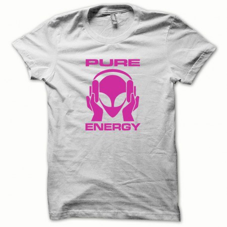 Energía pura camiseta blanco / rosa