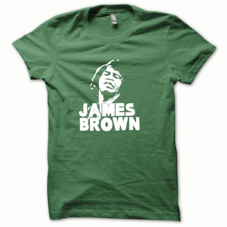 James Brown t-shirt white / green bottle