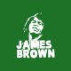 Tee shirt James Brown blanc/vert bouteille