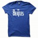 Tee shirt The beattles Blanc/Bleu Royal