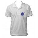 Color de nasa blanco Polo bordado