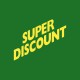 Tee shirt Super Discount jaune/vert bouteille