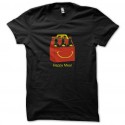 negro de comida feliz t-shirt