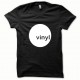 Tee shirt Vinyl blanc/noir