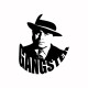 Tee shirt Gangster noir/blanc