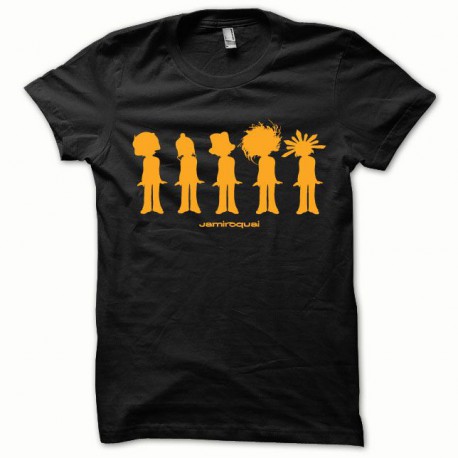 Tee shirt Jamiroquai orange/noir