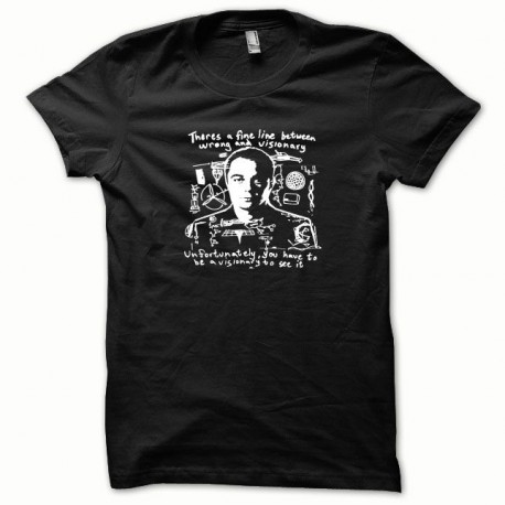 Camiseta Sheldon Cooper blanco / negro