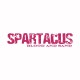 Tee shirt Spartacus rose/blanc