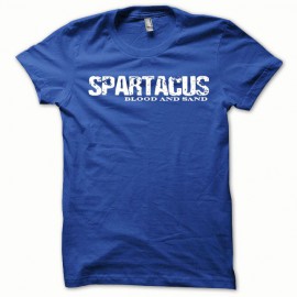 Tee shirt Spartacus white / royal