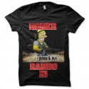 rambo homer simpson t-shirt