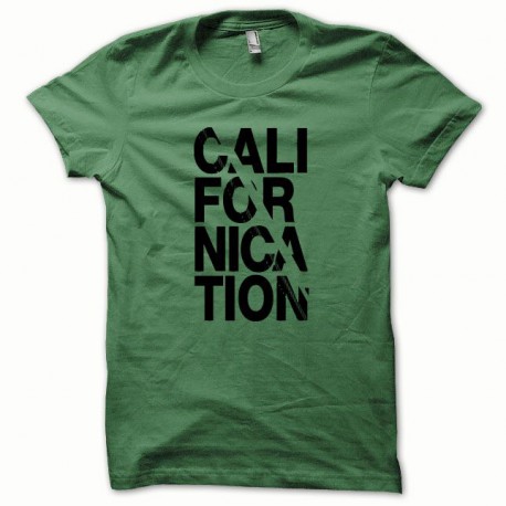 Camiseta Californication negro / verde botella