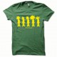 Tee shirt Jamiroquai jaune/vert bouteille