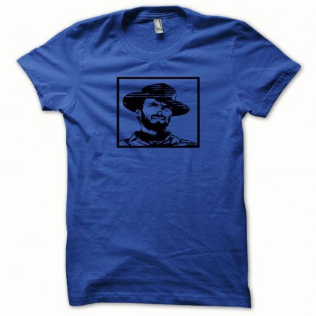 Tee shirt Clint Eastwood black / royal