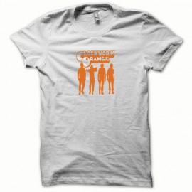 Camiseta de color naranja naranja mecánica Mecanique / blanco