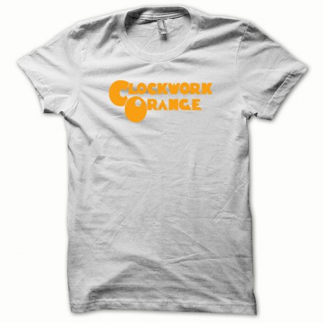 Tee shirt Clockwork Orange Mecanique orange/blanc