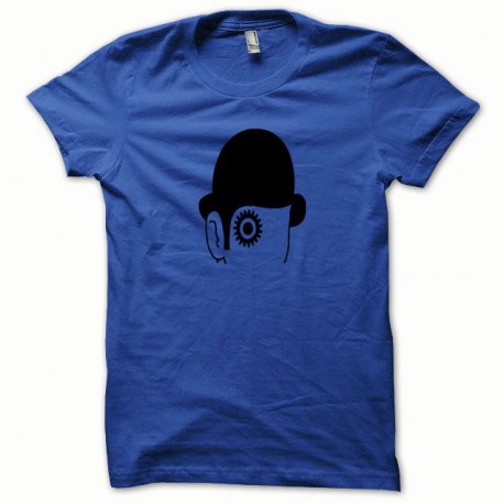 Tee shirt Clockwork Orange Mecanique noir/bleu royal