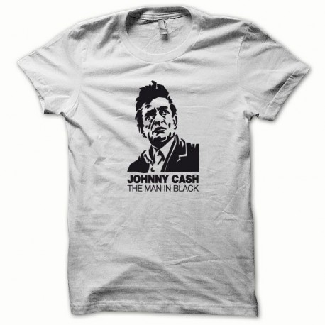 Tee shirt Johnny Cash noir/blanc