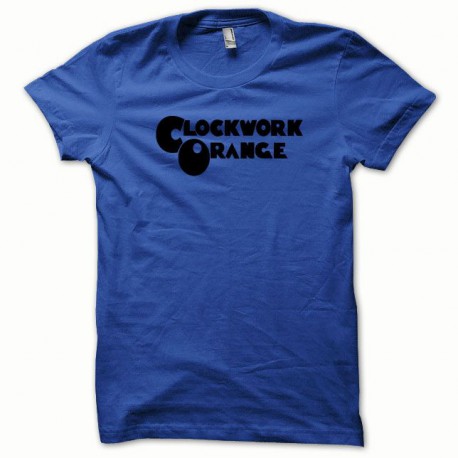Tee shirt Clockwork Orange Mecanique noir/bleu royal