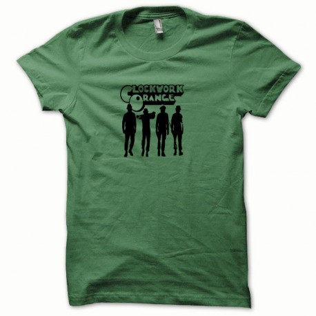 Tee shirt Clockwork Orange Mecanique black / green bottle