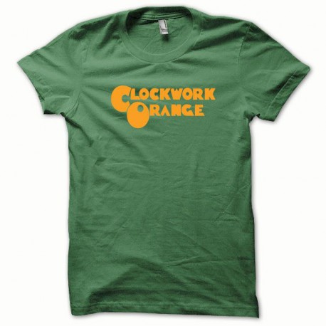 Tee shirt Clockwork Orange Mecanique orange/vert bouteille